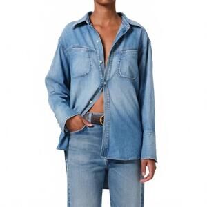 NEW CITIZENS OF HUMANITY solene button down denim shirt in loire